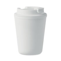 TRIDUS Gerecyclede PP beker 300 ml wit