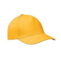 BUZZ Baseballcap met 5 panelen Geel