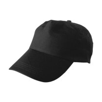 Katoenen twill pet Lisa zwart