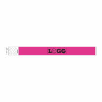 Festivalbandje Budget Wide neon-roze