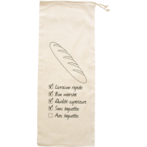 Katoenen stokbroodtasje ecru 120 gr/m2