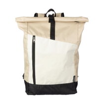 rPET (600D) roll-top rugzak Marlene beige