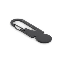 MULTIKEY Multifunctionele sleutelhanger met Zwart