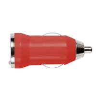 USB oplader voor in de auto Emmie rood