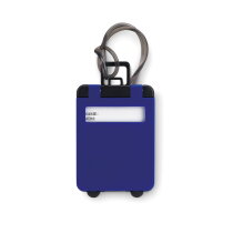 Wanderer kunststof bagagelabel royal blauw