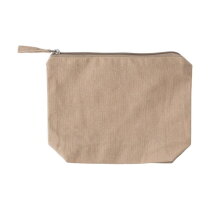 Gerecyclede katoenen cosmetische tas (180 gsm) Cressida khaki (écru)