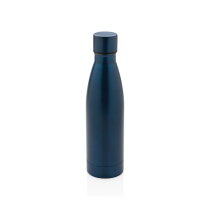 RCS gerecycled RVS unikleur vacuümfles blauw