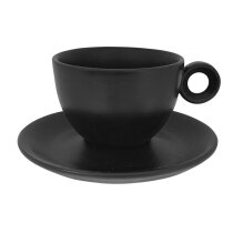 Omega Cappuccino 20 cl. Set mat zwart