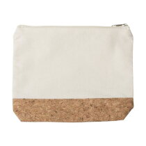 Katoenen (220 gr/m2) make-uptasje Teagan khaki (écru)