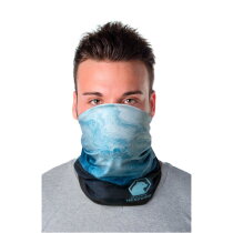 Zoya RPET sublimatie multi-scarf met zomen en fleecelaag