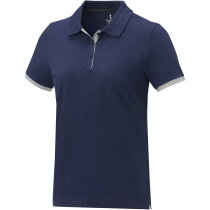 Morgan duotone Dames polo met korte mouwen