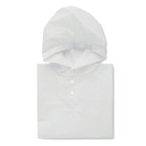 PONCHY PEVA kinderregenjas met capucho wit