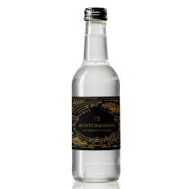Glazen fles met bruisend water 330ml