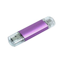 Aluminium On-the-Go (OTG) USB-stick