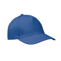 BUZZ Baseballcap met 5 panelen Royal Blauw