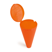 Strand asbak oranje