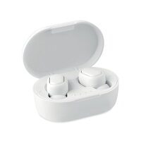Oordopjes van gerecycled ABS wit