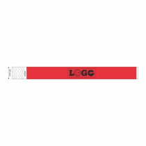 Festivalbandje Budget Wide rood