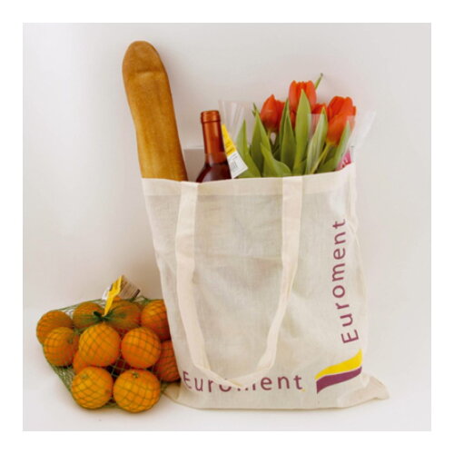 Katoenen draagtas ecru