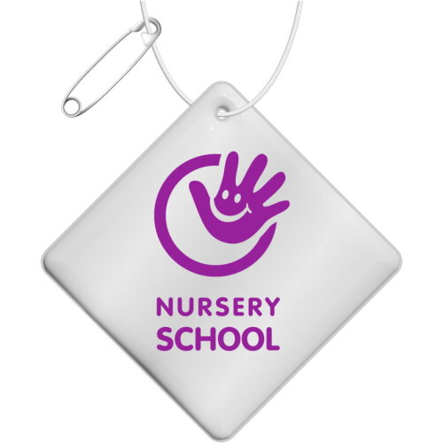 RFX&trade; kleine reflecterende TPU hanger met diamant