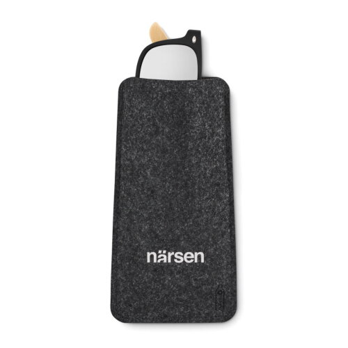 RONSON RPET vilten brillenkoker donker grijs