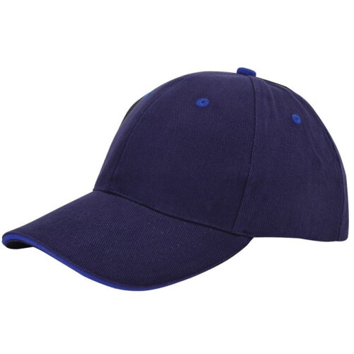 Brushed Sandwich Cap Navy acc. Royaal