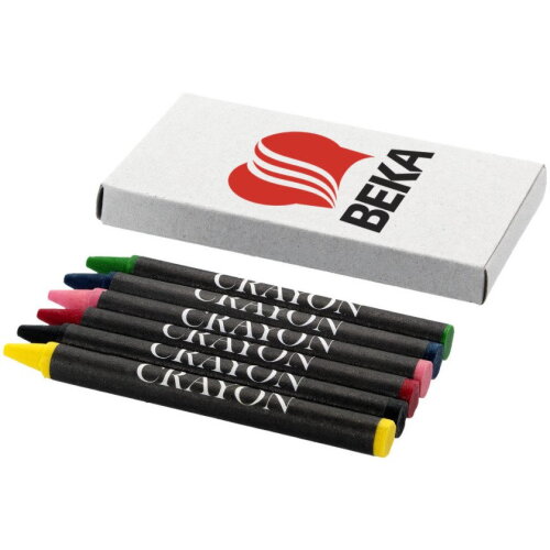 Set van 6 waskrijtjes