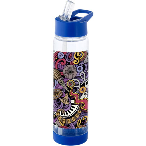 Tuttifrutti fles met infuser bedrukken