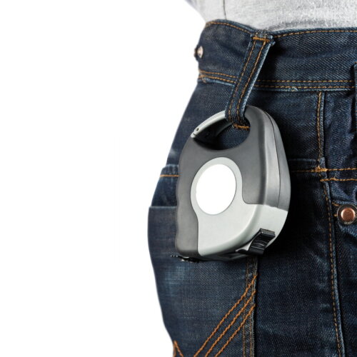 Karabijn rolmaat, grijs bedrukken