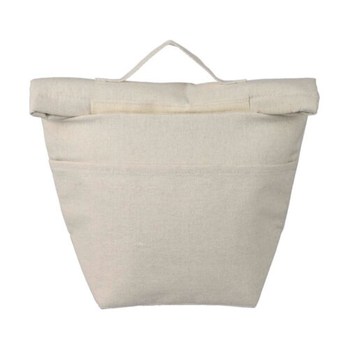 Gerecycled katoen (220 gsm) rolltop koeltas Faith khaki (écru)