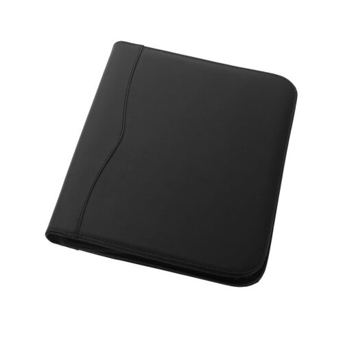 Ebony A4 portfolio met ritssluiting