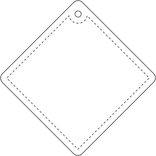 RFX&trade; kleine reflecterende TPU hanger met diamant