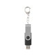 Rotate USB with keychain